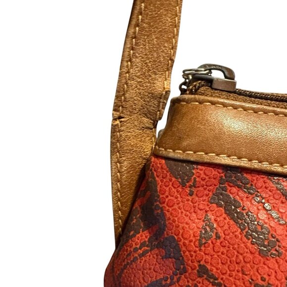 Gucci Vintage Shoulder Bag Crossbody Leather Logo Palm Trees Leafs Rare - Picture 5 of 16